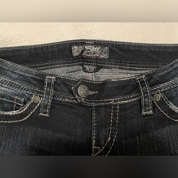 “Silver Jeans Co” y2k low rise flare jeans Size W27 - Picture 3 of 6